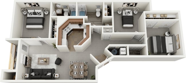 Floorplan - EMERALD EDGE APARTMENTS