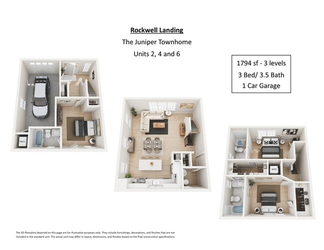 Floorplan - Rockwell Landing Townhomes