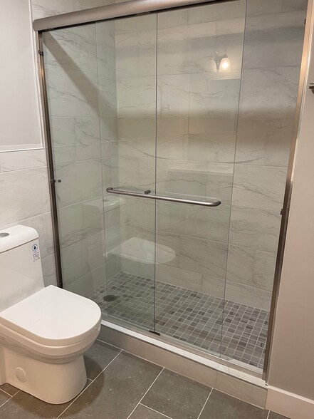 downstairs bathroom shower - 1624 W Stiles St