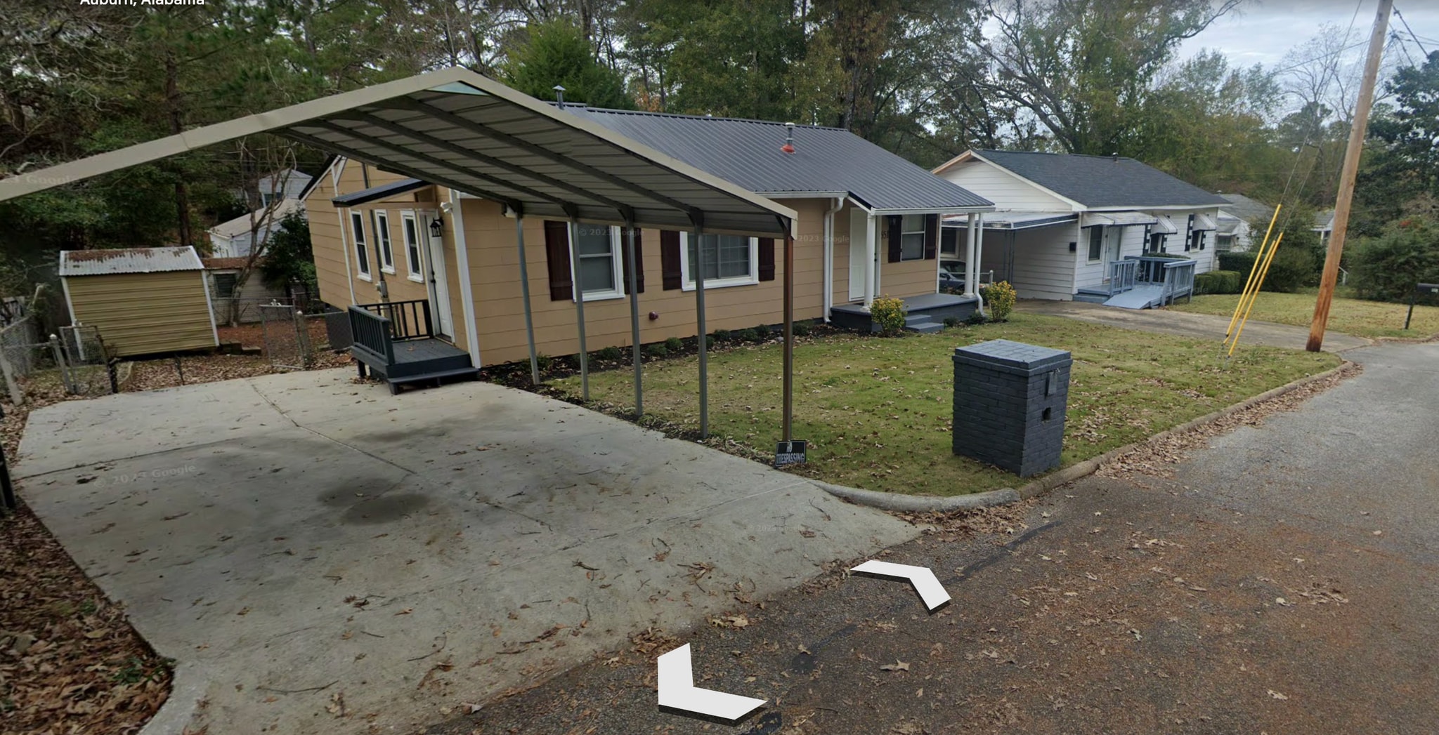 covered space for two cars - 551 Lincoln St