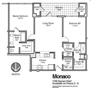 Floorplan - Riviera Condominiums