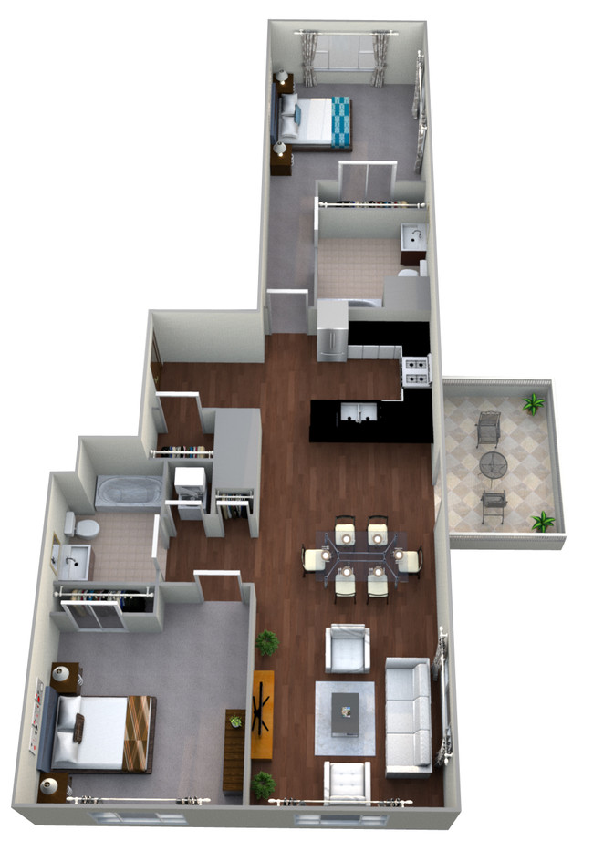 Floorplan - Linea Cambridge Apartments