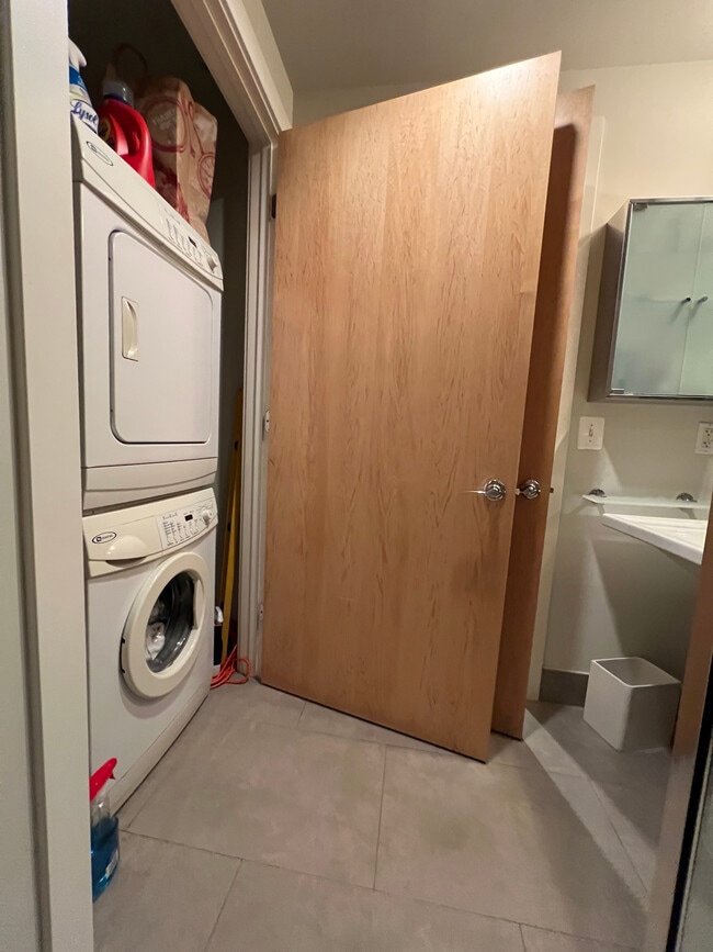 Stacked washer and dryer - 1133 14th St NW