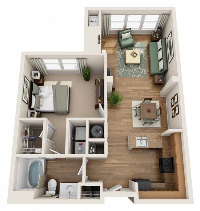 Floorplan - Summerfield At Morgan Metro Apartments