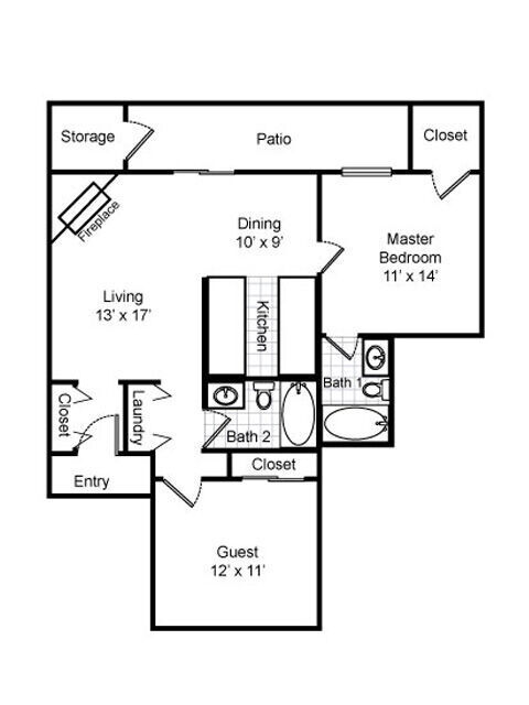 Floorplan - Timberline Apartments