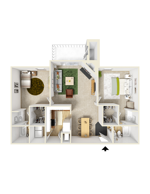 Floorplan - Rock Creek Apartments