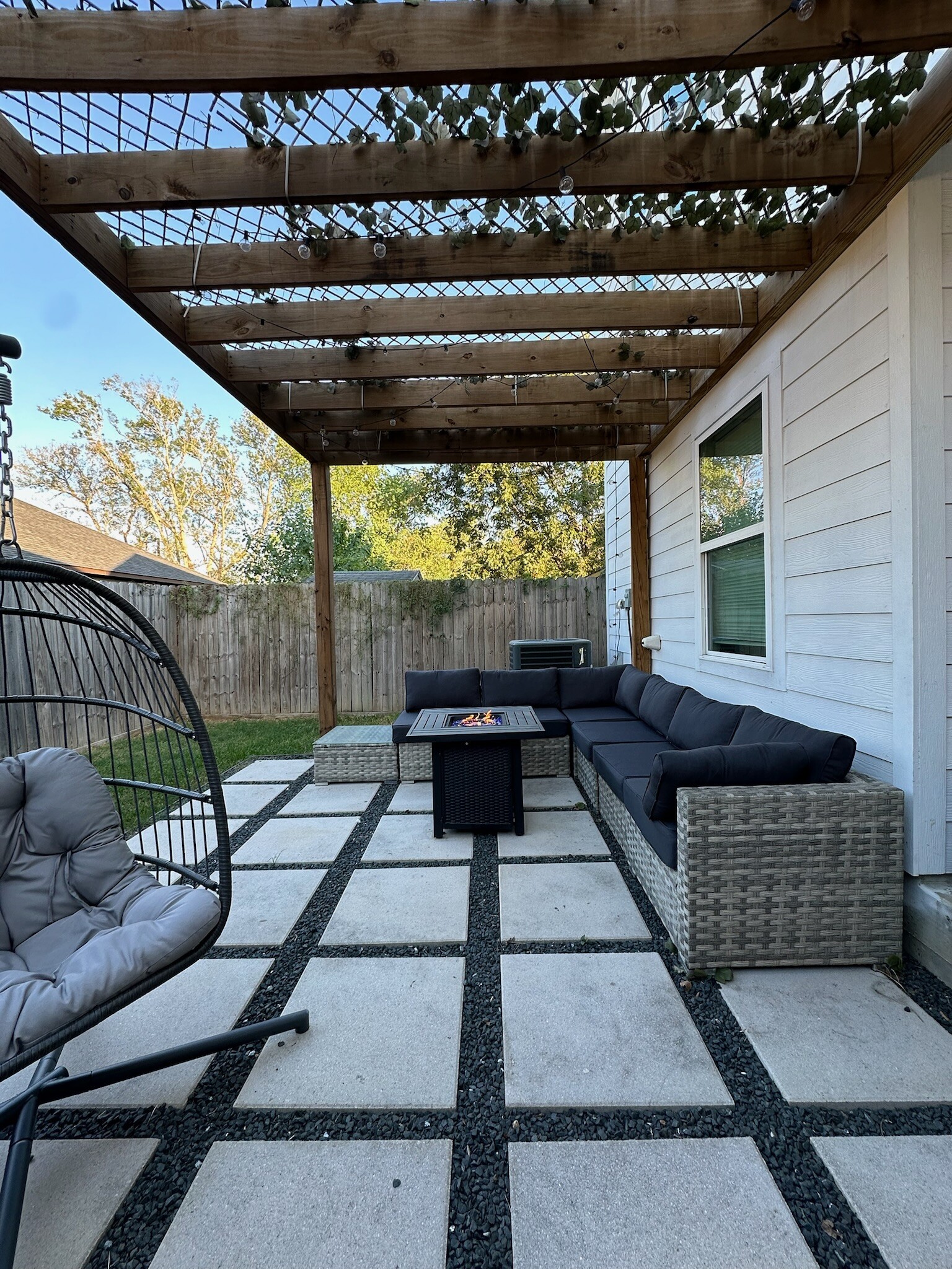 Back Yard Patio - 3907 Shelby Cir