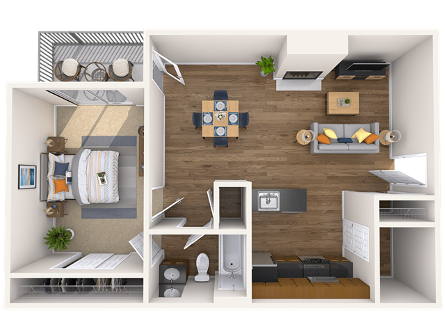 Floorplan - Abbotts Run Apartment Homes