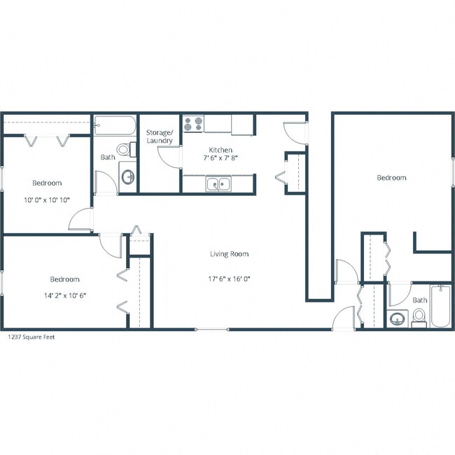 Floorplan - Highland Meadows Apartment Community