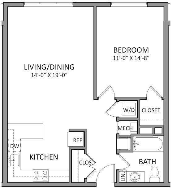 Floorplan - Flats at 131