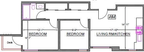 Floorplan - Vinton House Apartments