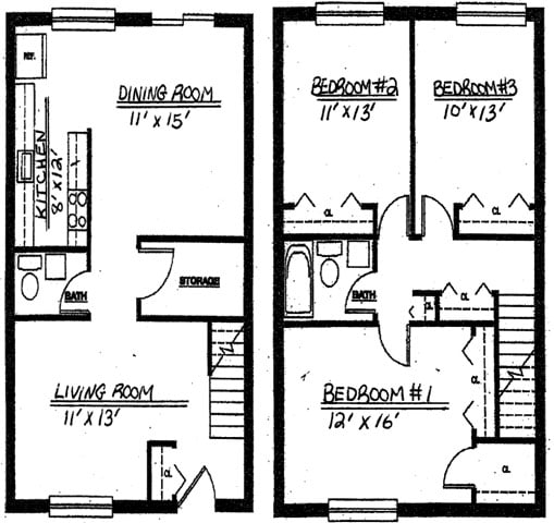Three Bedroom Townhouse - New Brunswick Apartments