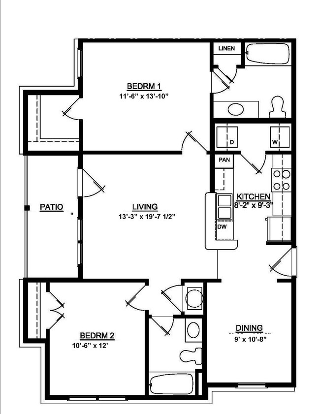 2BR/2BA - Alton Place Apartments