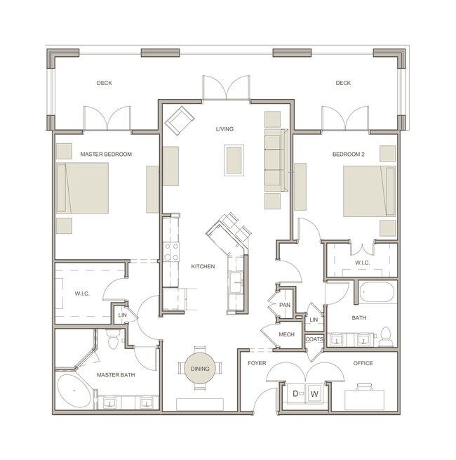 B1-A floor plan WaterWalk at Shelter Cove Towne Centre - WaterWalk at Shelter Cove Towne Centre
