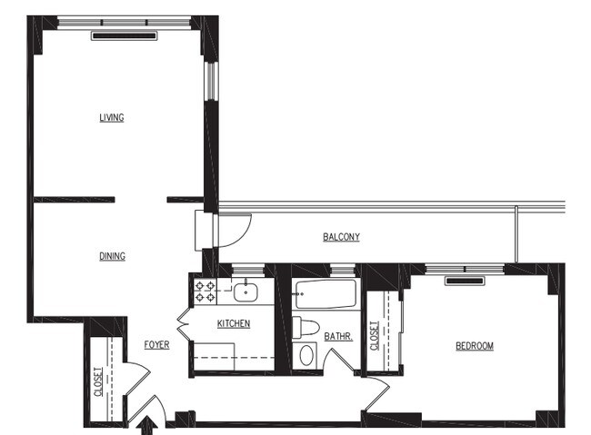 1BR Unit D - Hemisphere House