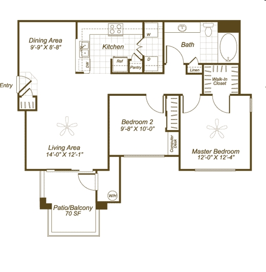 2BR/1BA - Borrego at Spectrum