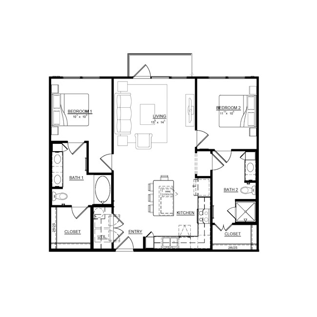 Floorplan - Magnolia on Moser