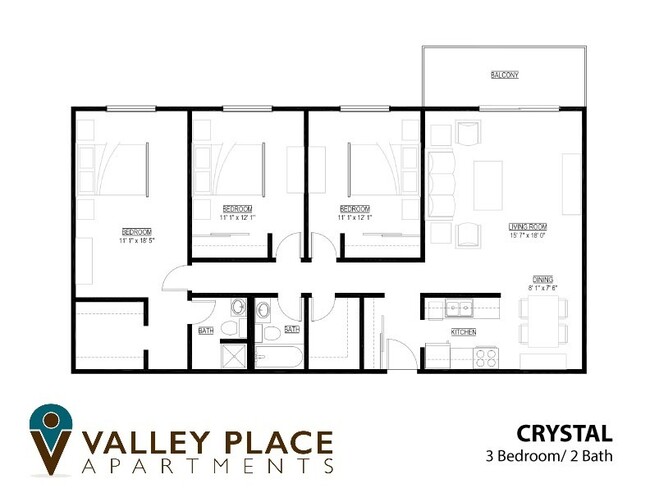 Floorplan - Valley Place Apartments