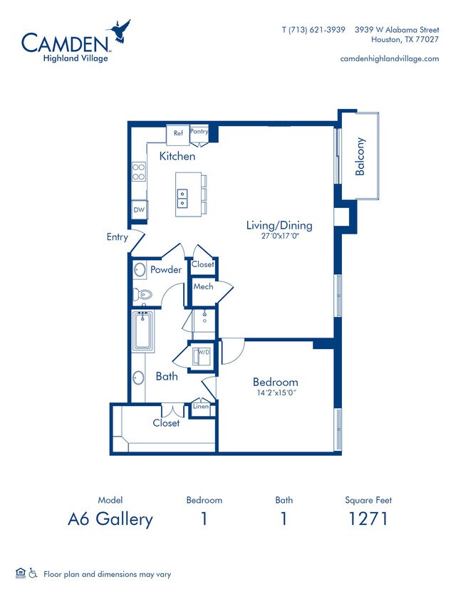 Floorplan - Camden Highland Village