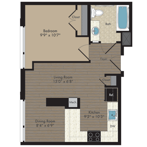 Floorplan - Hodge on 7th - Senior Living