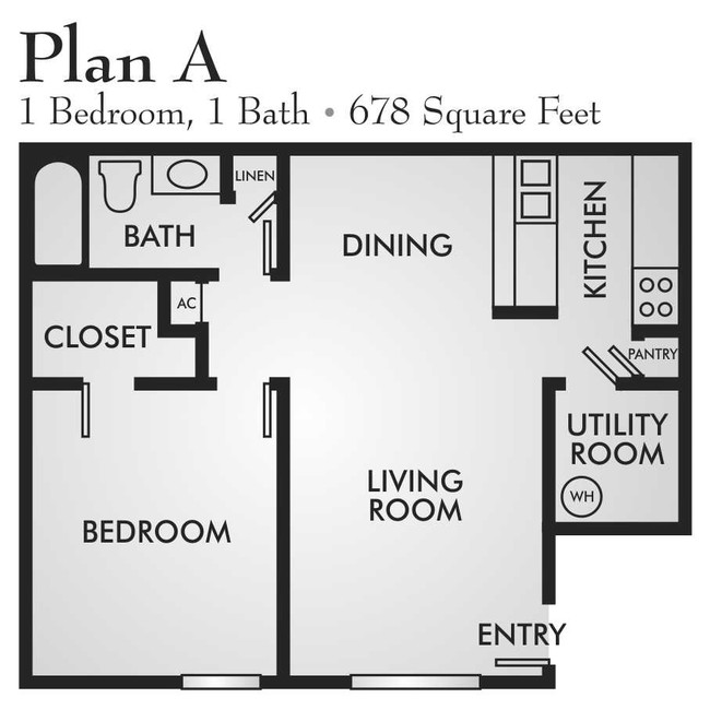 Plan A - Rolling Oaks Apartment Homes