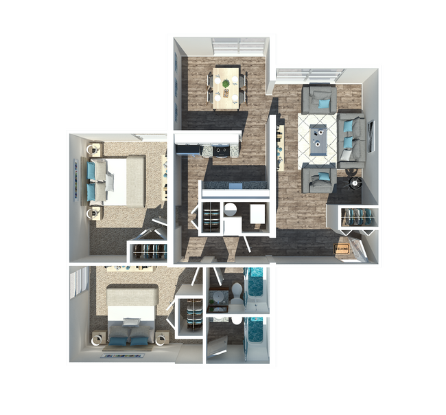 Two Bedroom + Two Bathroom - Magnolia Landing