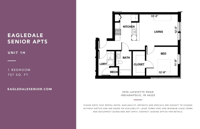 Floorplan - Eagledale Senior Apartments