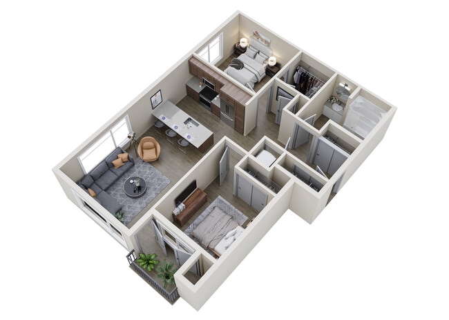 Floorplan - Markwood Apartments