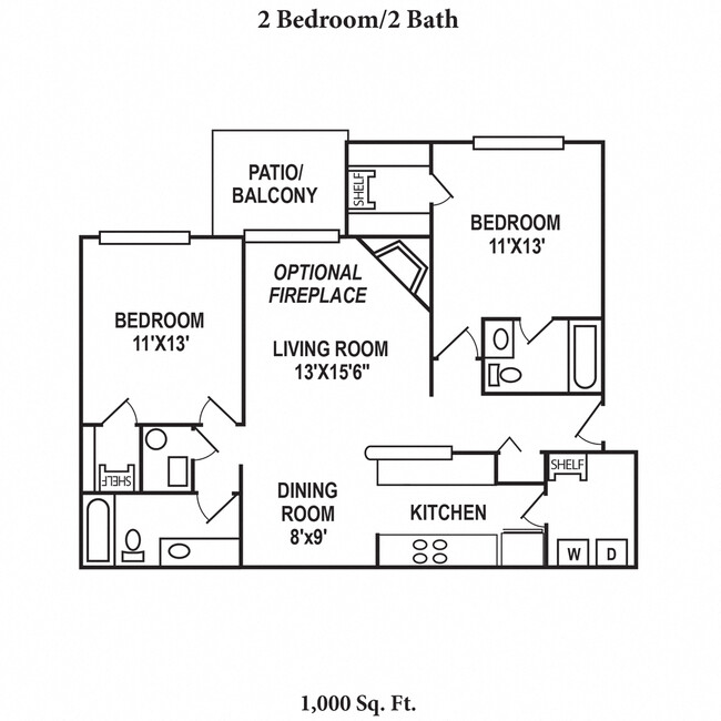 Floorplan - Deercross Apartments