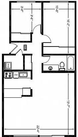 Floorplan - Bergen Apartments