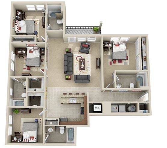 Floorplan - LynCourt Square