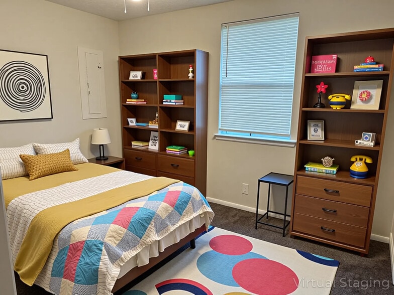 Virtually Staged Second Bedroom - 3854 Edwards Ave