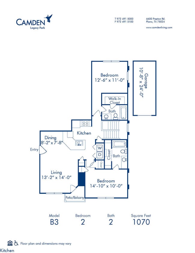 Floorplan - Camden Legacy Park