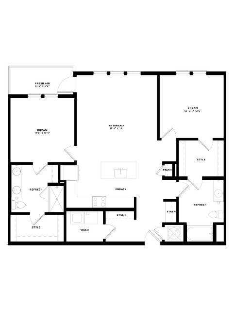 B4 Floor Plan - Tributary Rise