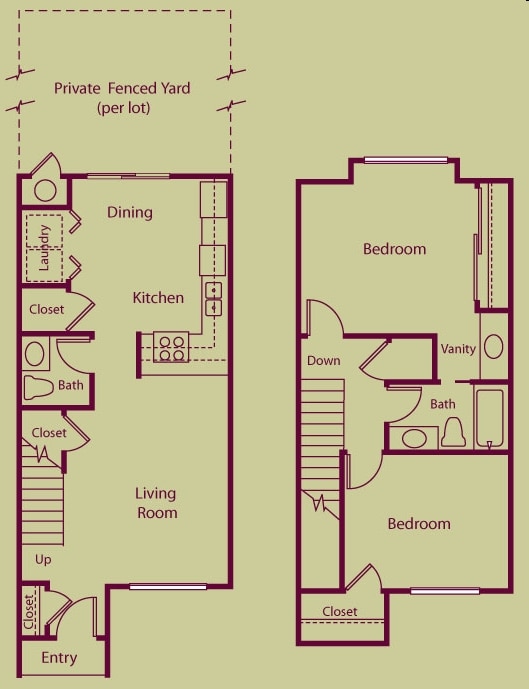 2BR/1.5BA - Parkside Villas