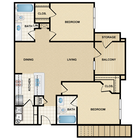 Floorplan - Crowne Chase Apartment Homes