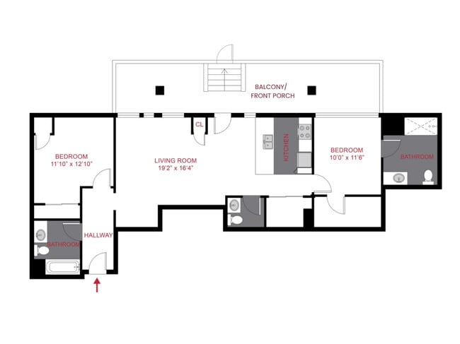 Floorplan - 1375 High