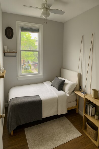 Upstairs smaller front bedroom - 616 Lamont St NW
