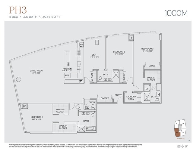 Floorplan - 1000M
