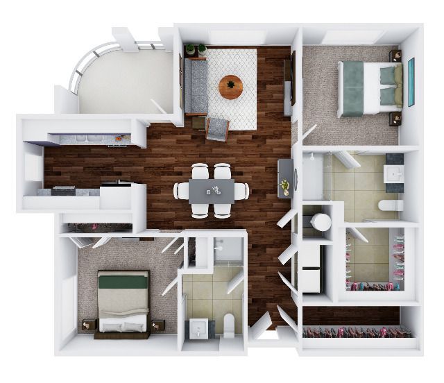 Giotto 2A | 2 bed / 2 bath - The Alloro at University Groves