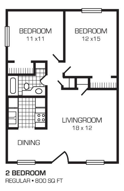 2BR/1BA - Palmetto Square