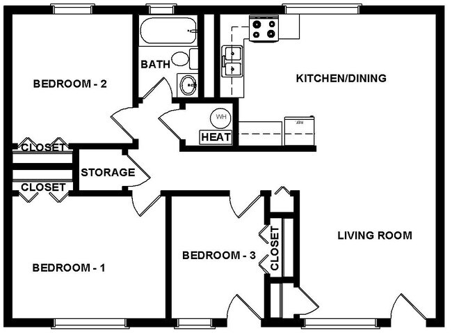 Floorplan - Springhill Apartments