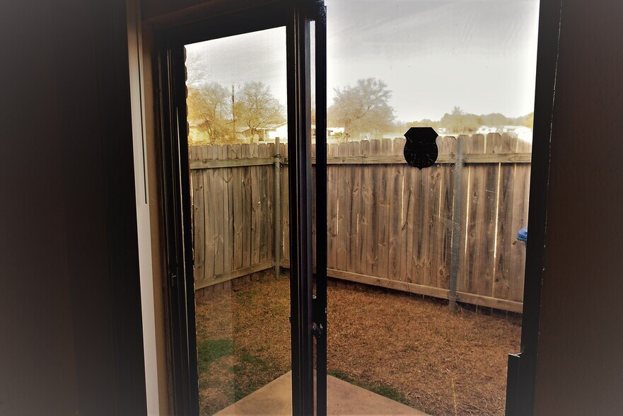 Fenced backyard - 10631 Starcrest Dr