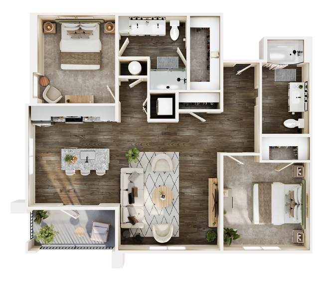 Floorplan - Somerset Upscale Apartments