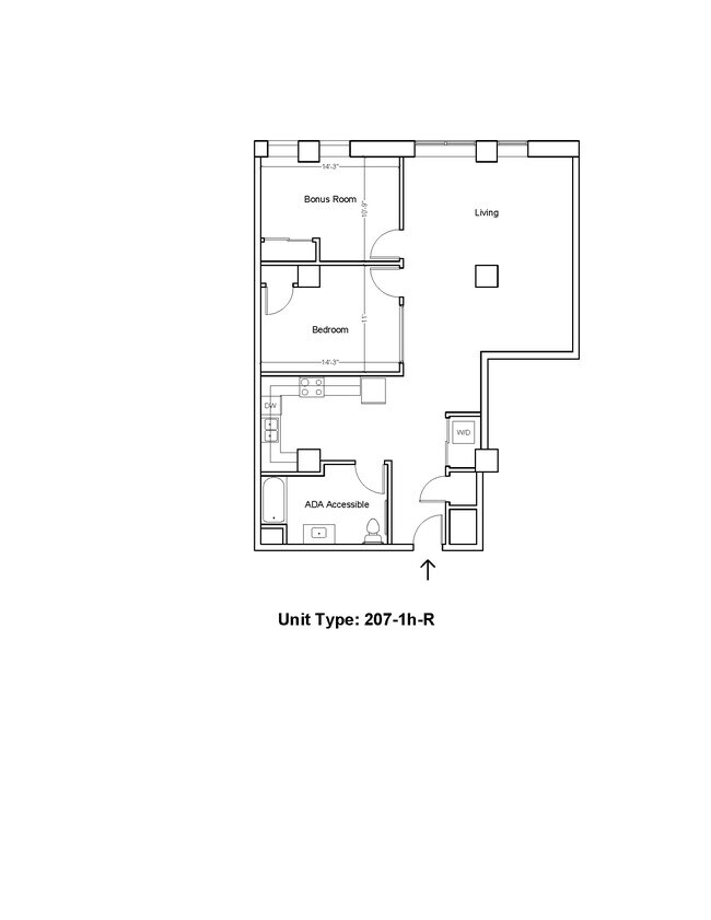 Floorplan - MidCity Apartments