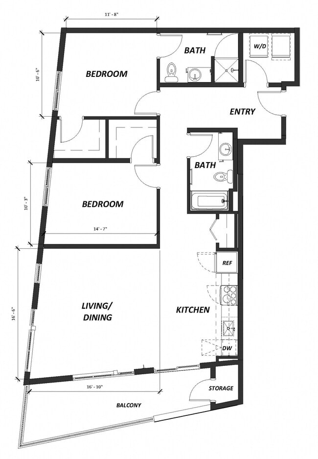 Floorplan - AVIVA Apartments