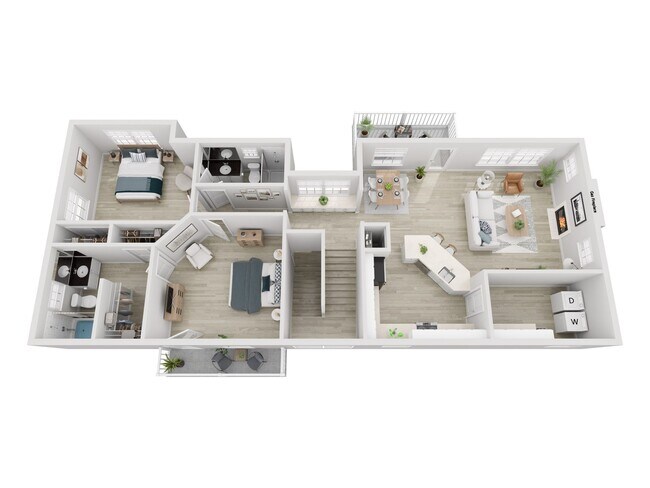 Floorplan - Bradley Park Apartments
