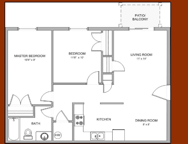 2BR/1BA - Mexico Meadows Apartments