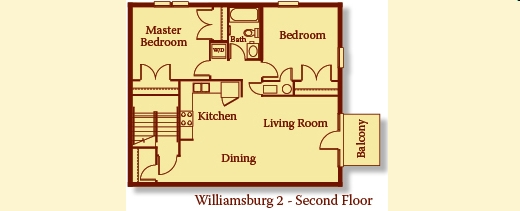 Williamsburg Second Floor - The Georgetown Apartment Homes