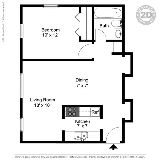 Floorplan - Brentwood Apartments